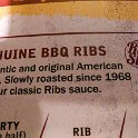 EU ESP MAD Madrid 2017JUL17 001  Myself, Emily &amp; David Rice headed over   Ribs - True American BBQ   for a late lunch and found this on the menu.    The ribs should be tender, but I hope they're not dried out considering they've been " slowly roasted since 1968 " : 2017, 2017 - EurAisa, DAY, Europe, July, Madrid, Monday, Southern Europe, Spain